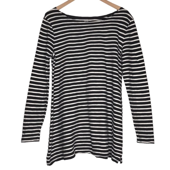 Old Navy Fitted Striped Maternity Top Size Large Cotton Comfy Preppy Long Sleeve - Picture 13 of 13